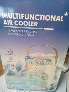 Multifunctional Air Cooler - White with Pastel Accent New Open Box